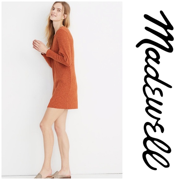 Madewell Ribbed Bubble-Sleeve Dress - Picture 3 of 5
